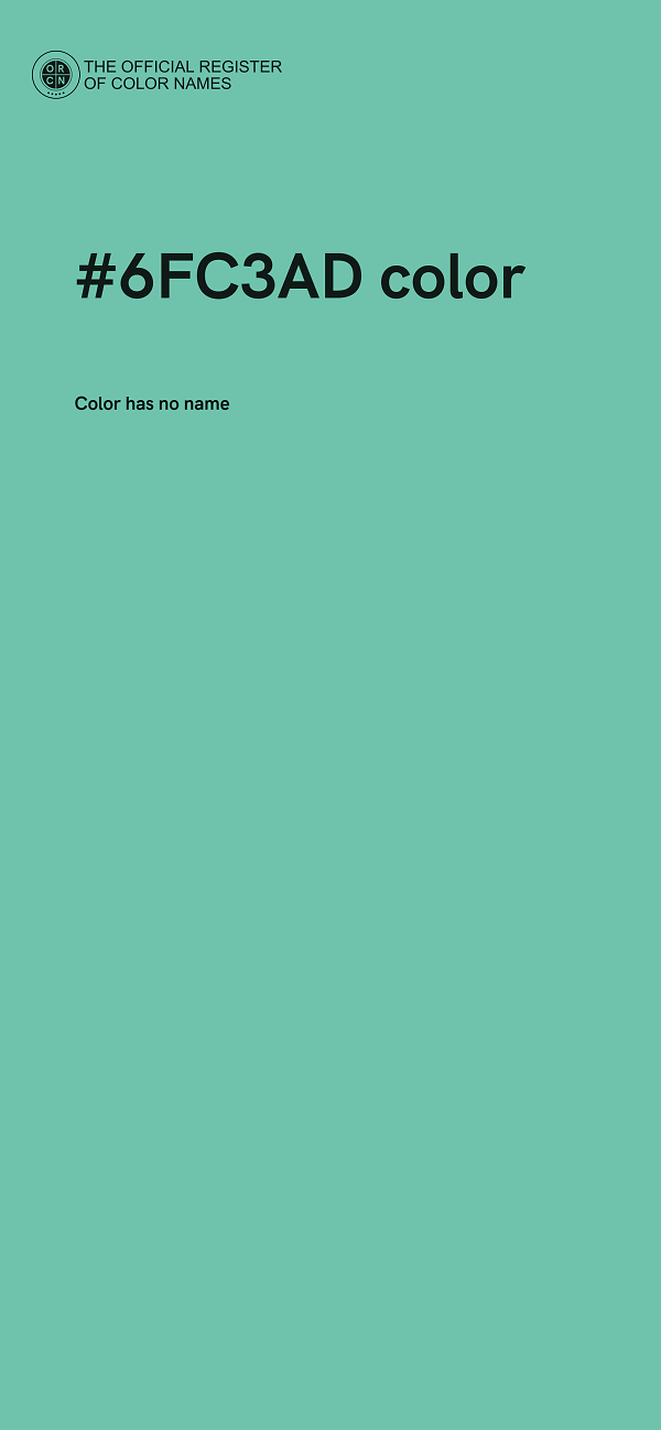 #6FC3AD color image
