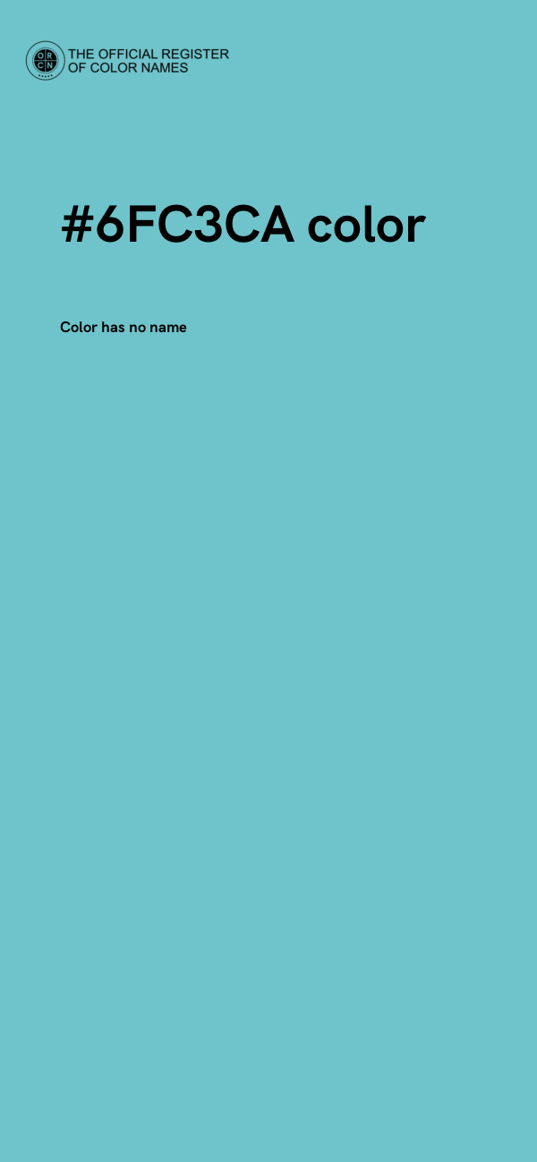 #6FC3CA color image