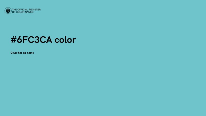 #6FC3CA color image