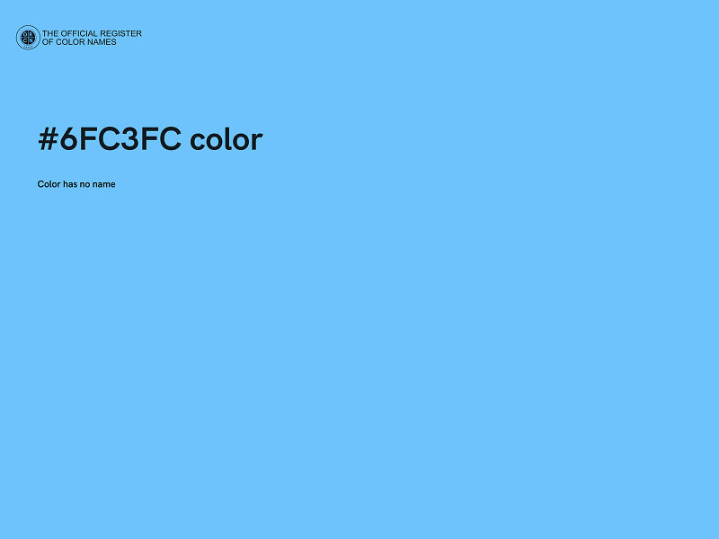 #6FC3FC color image