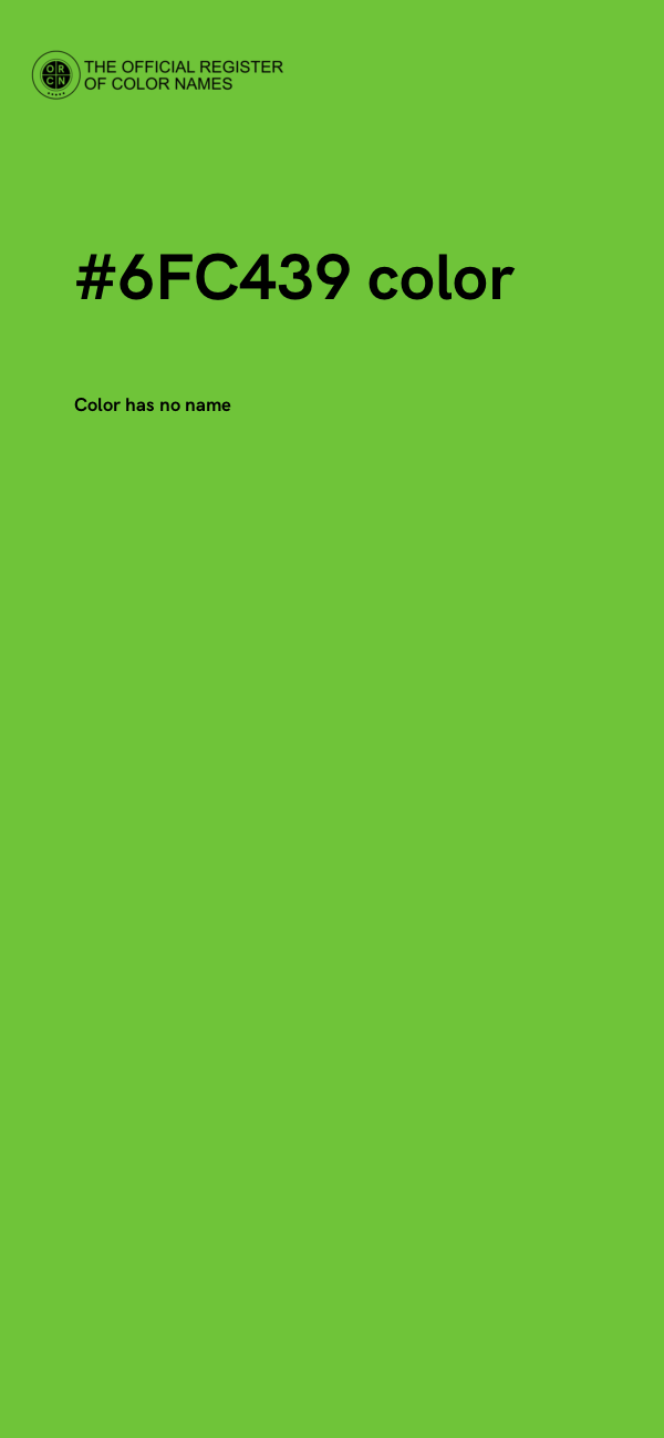 #6FC439 color image