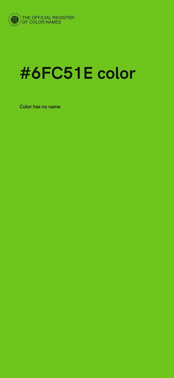 #6FC51E color image