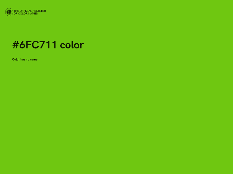 #6FC711 color image