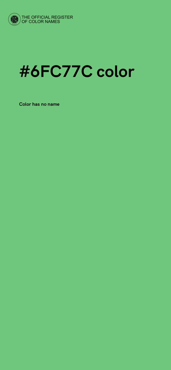 #6FC77C color image