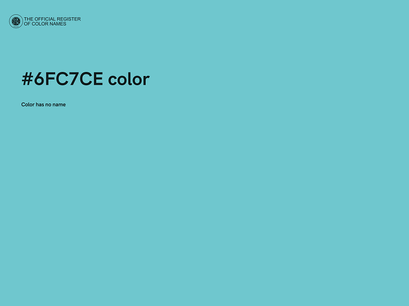 #6FC7CE color image