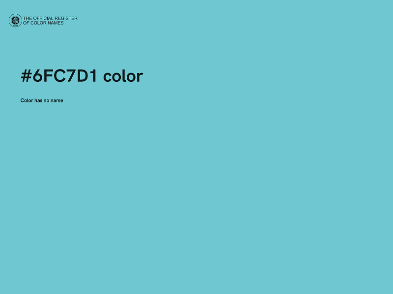 #6FC7D1 color image