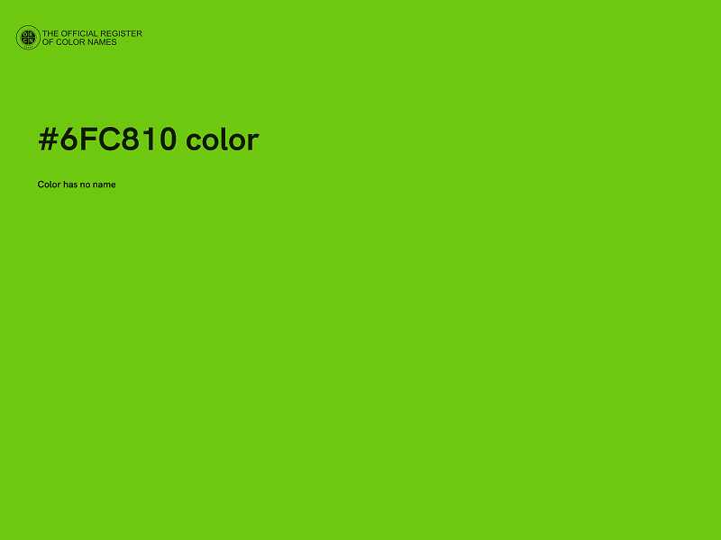 #6FC810 color image