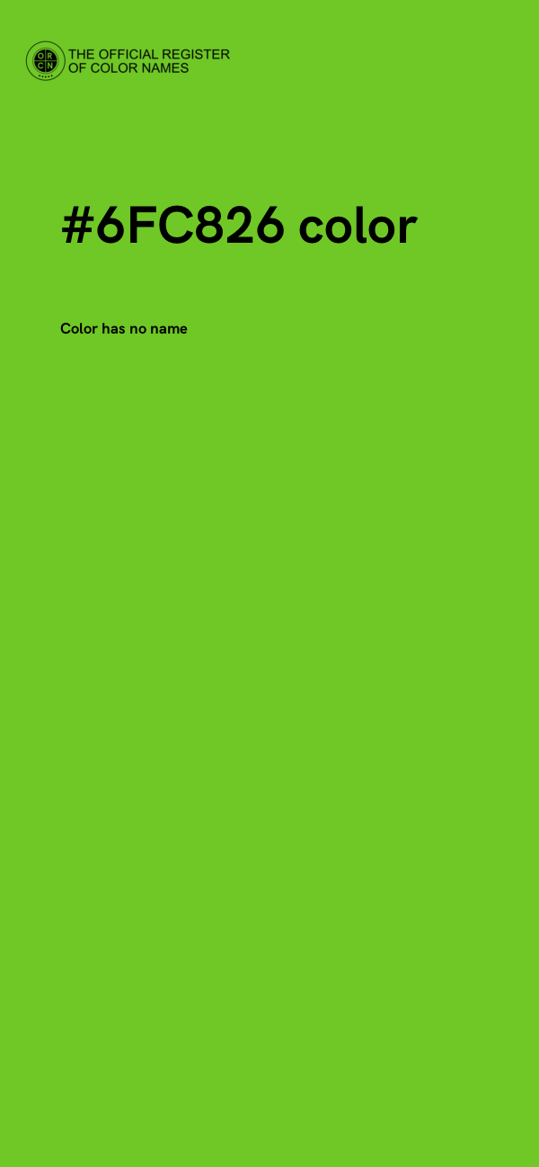 #6FC826 color image