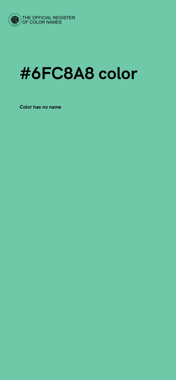 #6FC8A8 color image