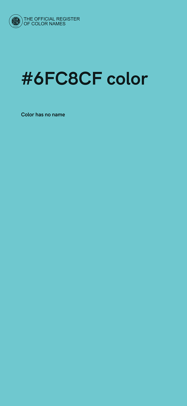 #6FC8CF color image