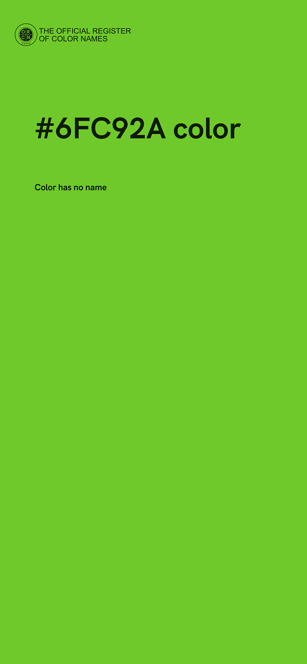#6FC92A color image