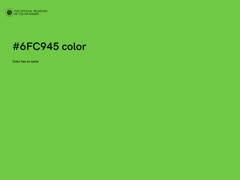 #6FC945 color image