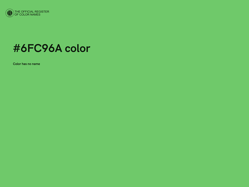 #6FC96A color image
