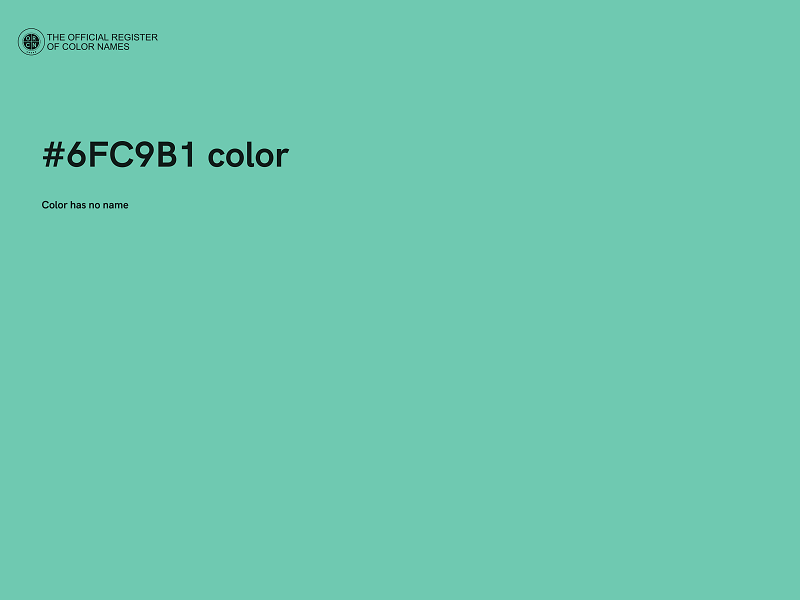 #6FC9B1 color image