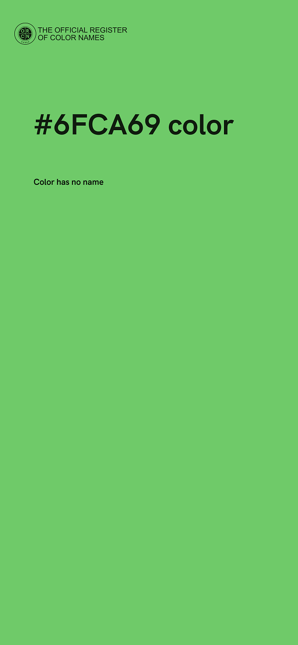 #6FCA69 color image