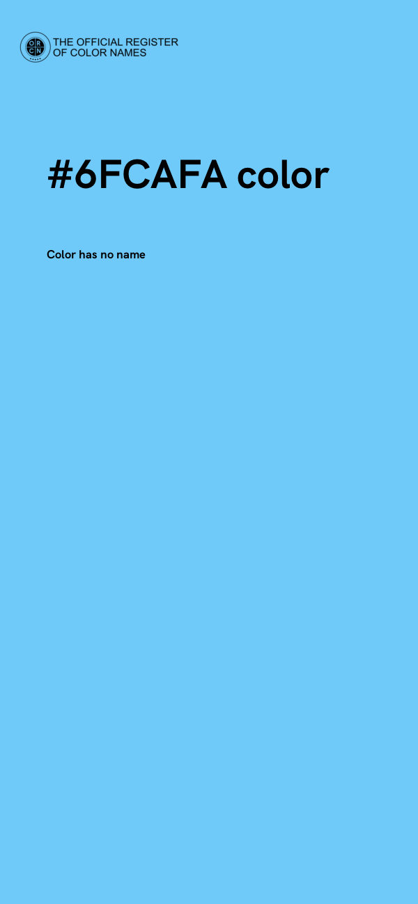 #6FCAFA color image