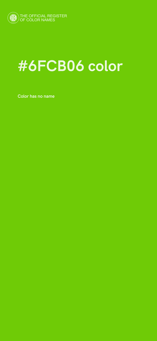 #6FCB06 color image
