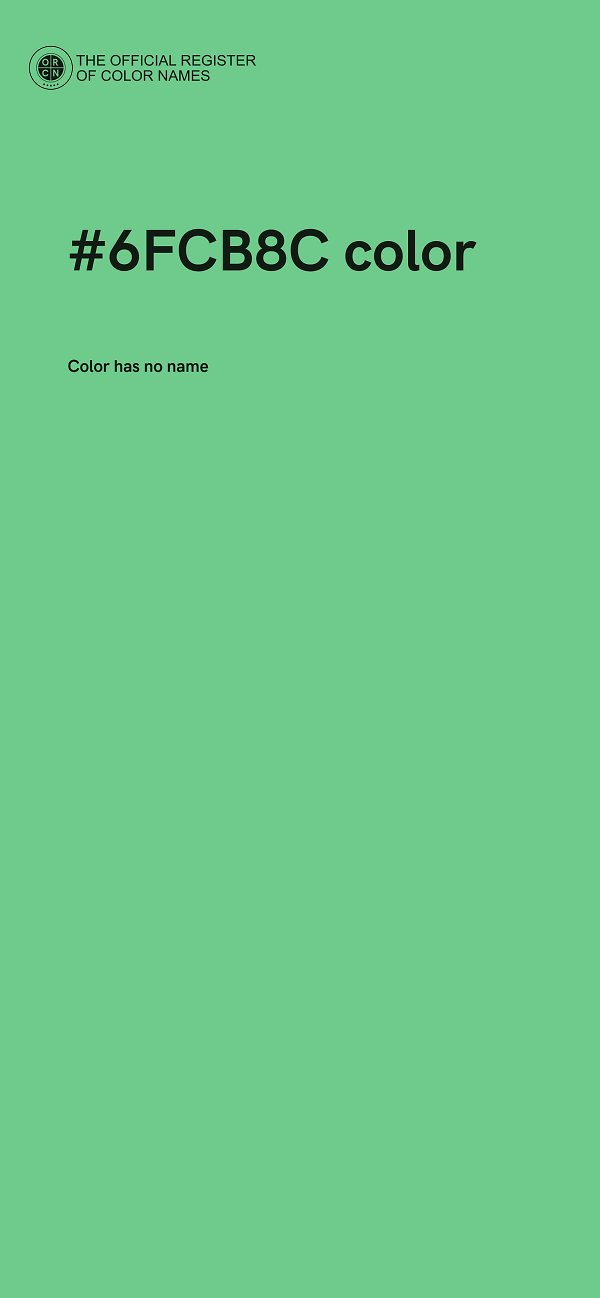 #6FCB8C color image