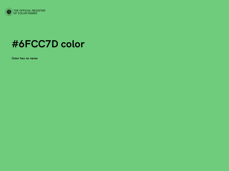 #6FCC7D color image