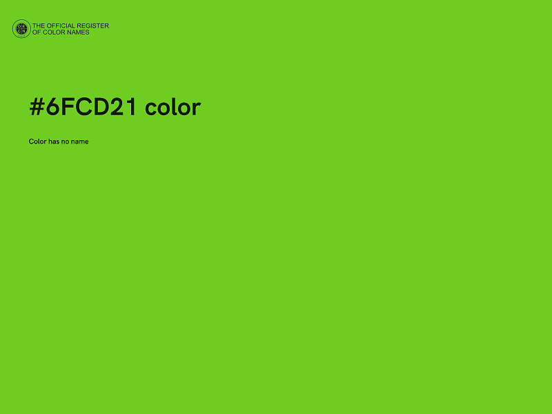 #6FCD21 color image