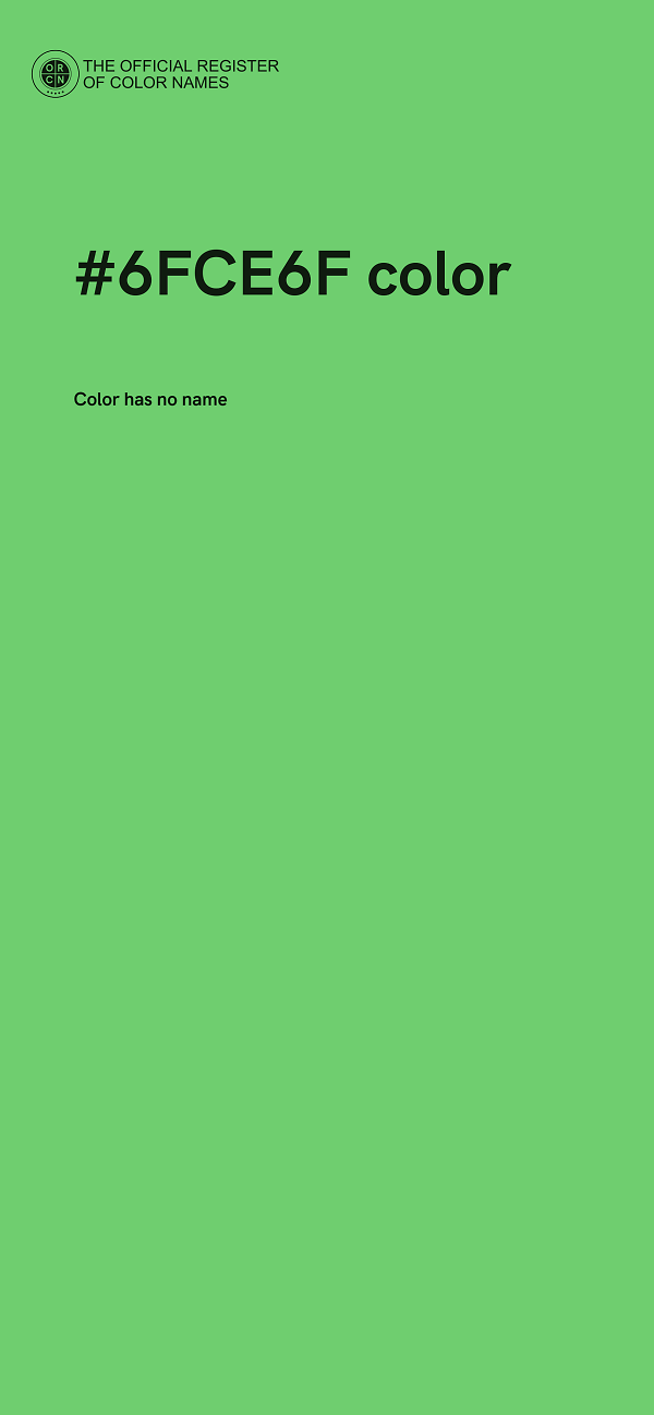 #6FCE6F color image