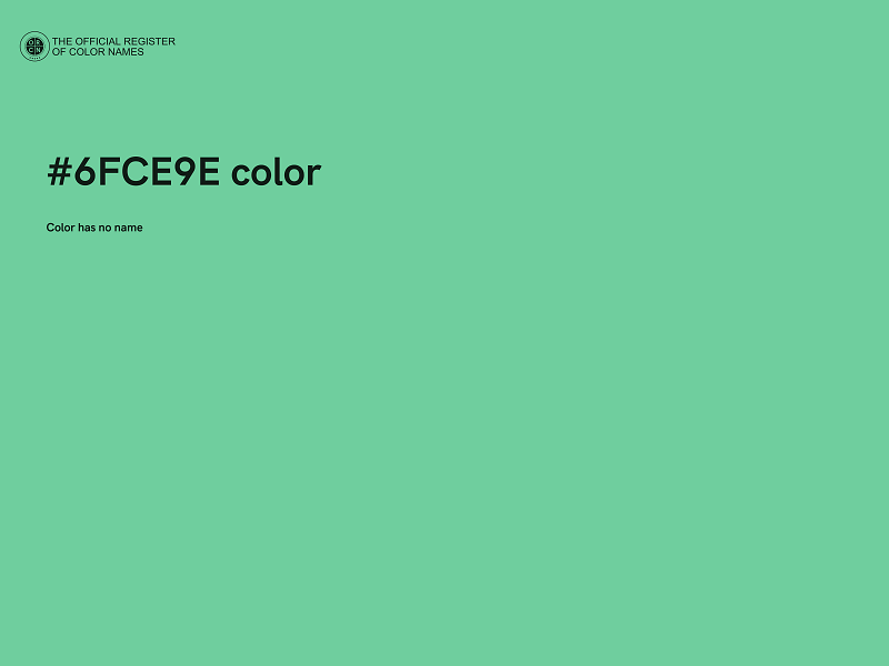 #6FCE9E color image