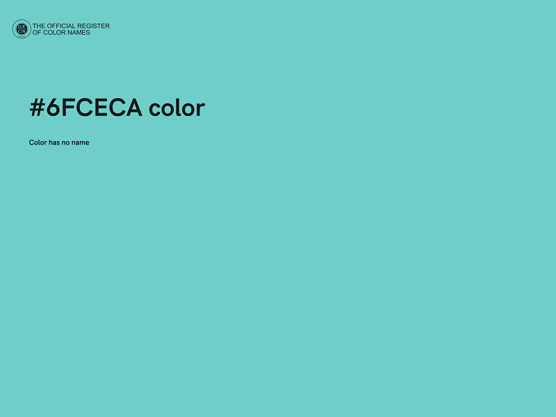 #6FCECA color image