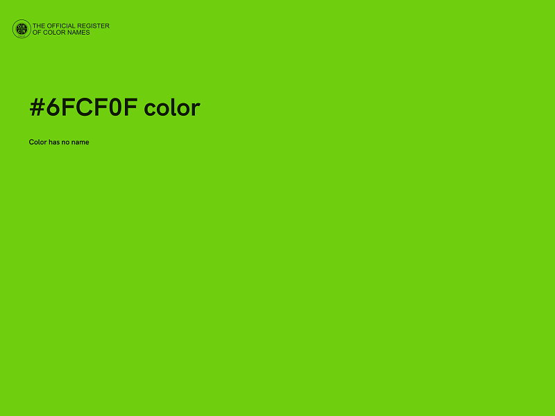 #6FCF0F color image