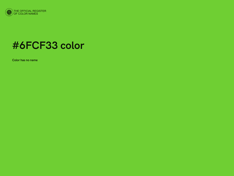 #6FCF33 color image