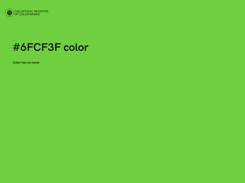 #6FCF3F color image