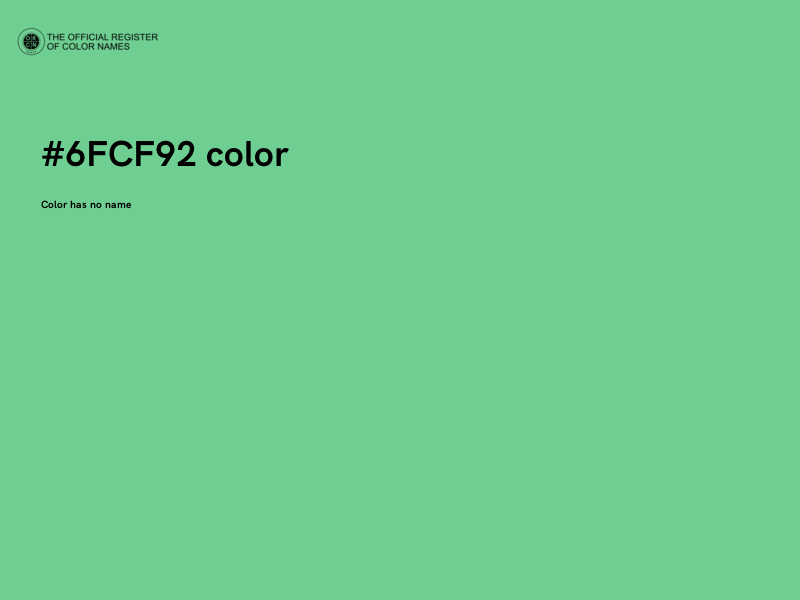 #6FCF92 color image