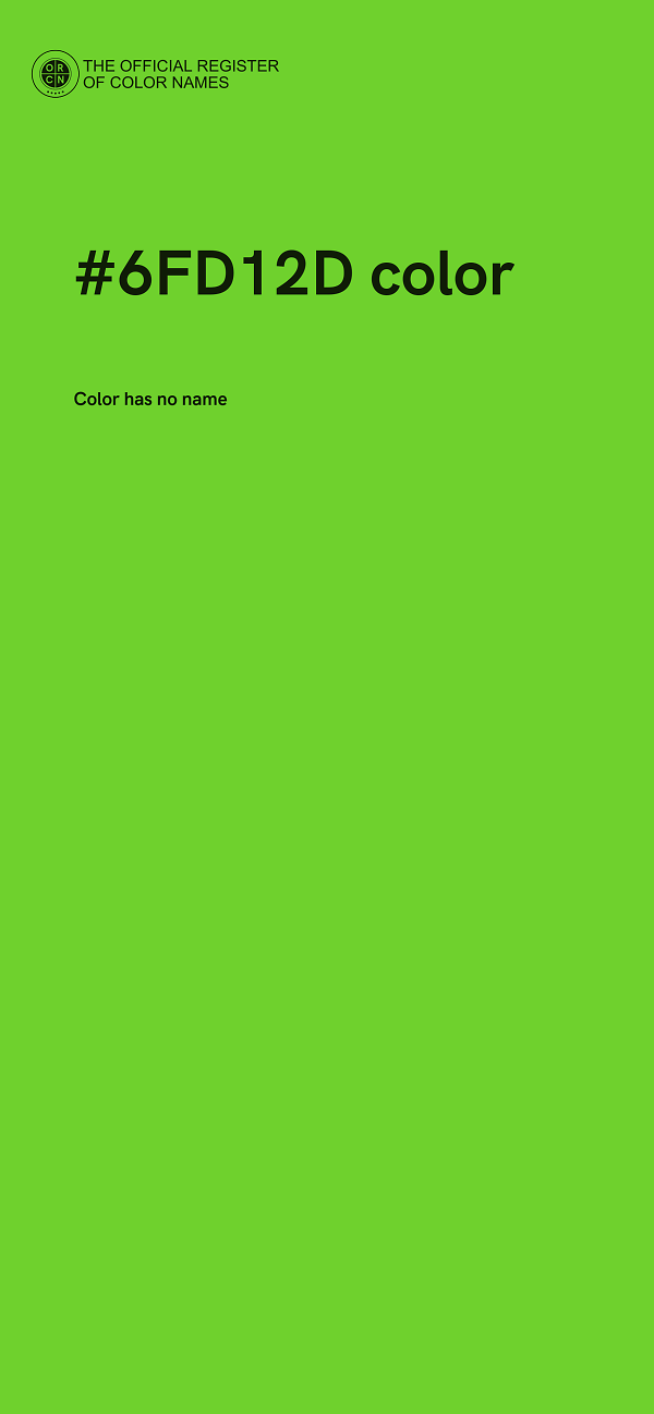 #6FD12D color image