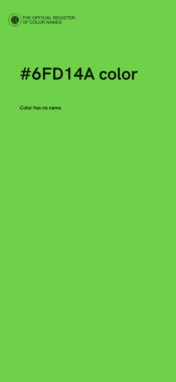 #6FD14A color image