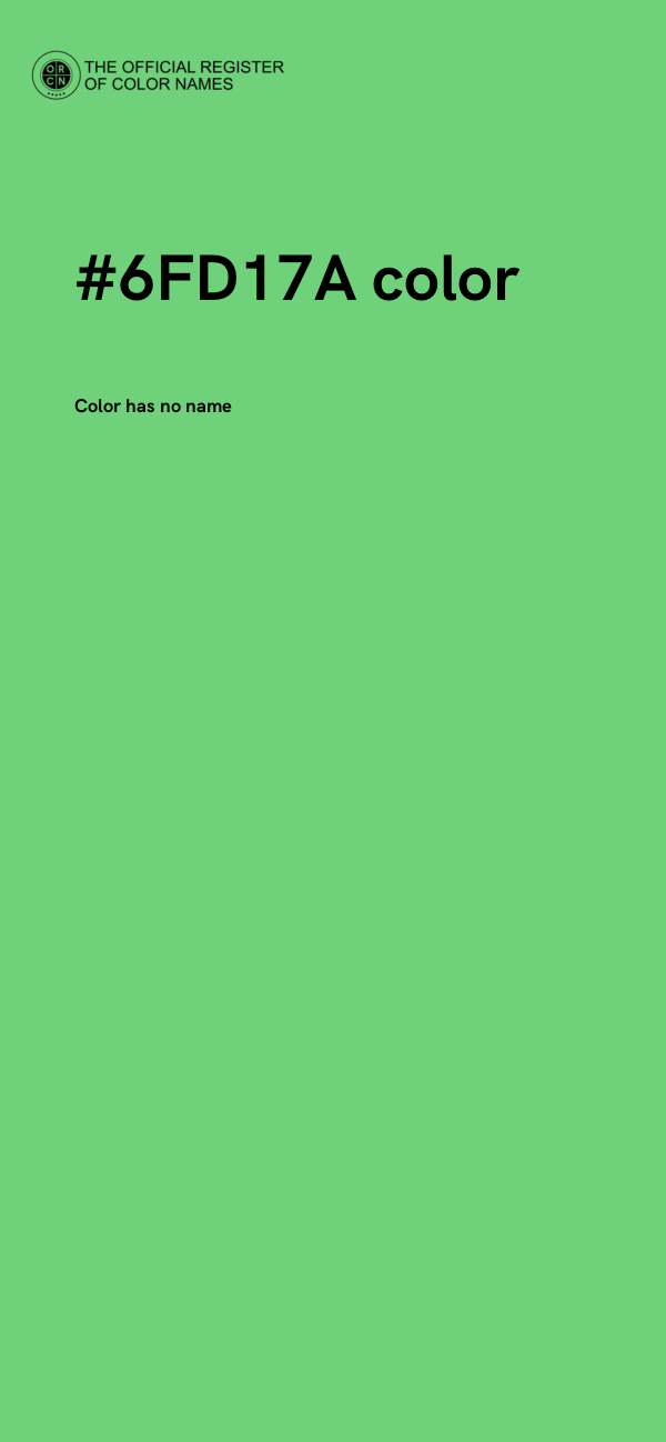#6FD17A color image
