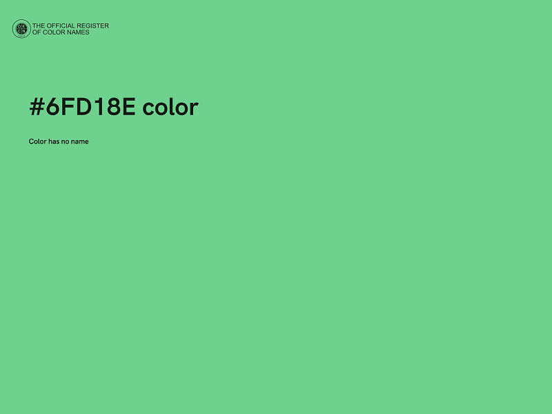 #6FD18E color image