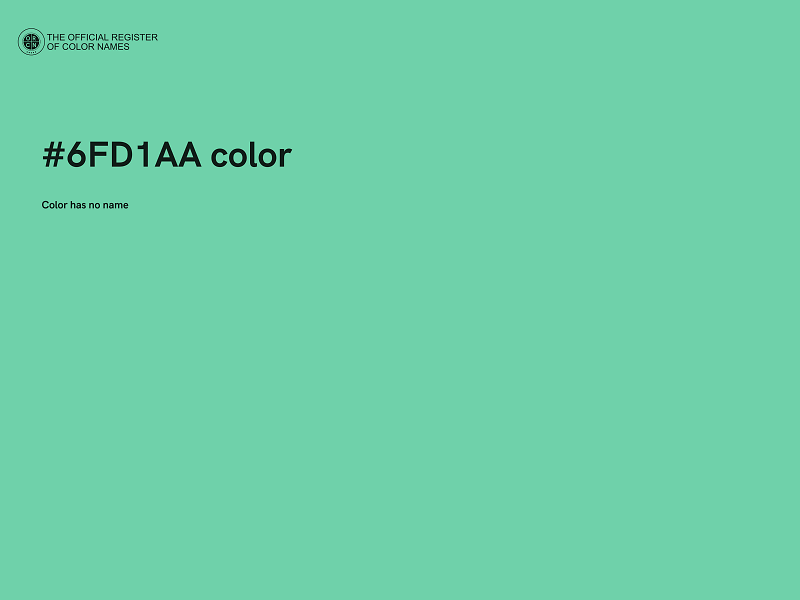 #6FD1AA color image