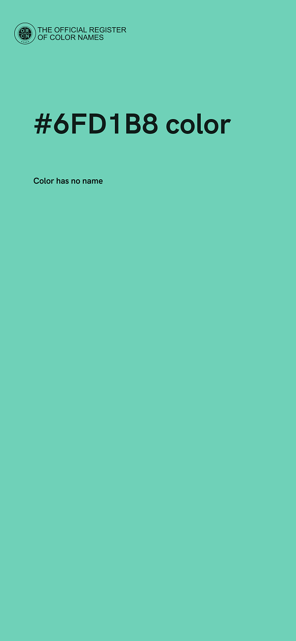 #6FD1B8 color image