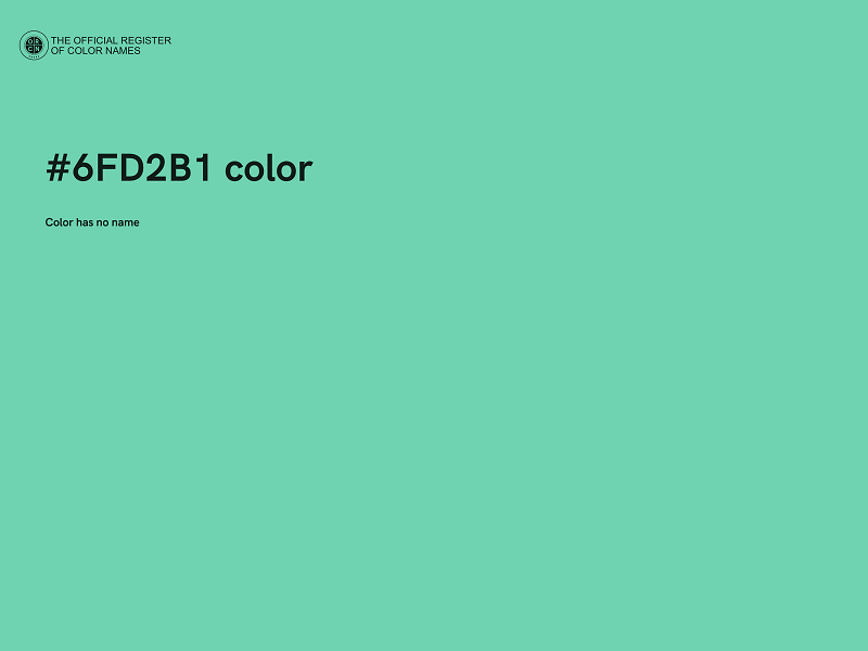 #6FD2B1 color image