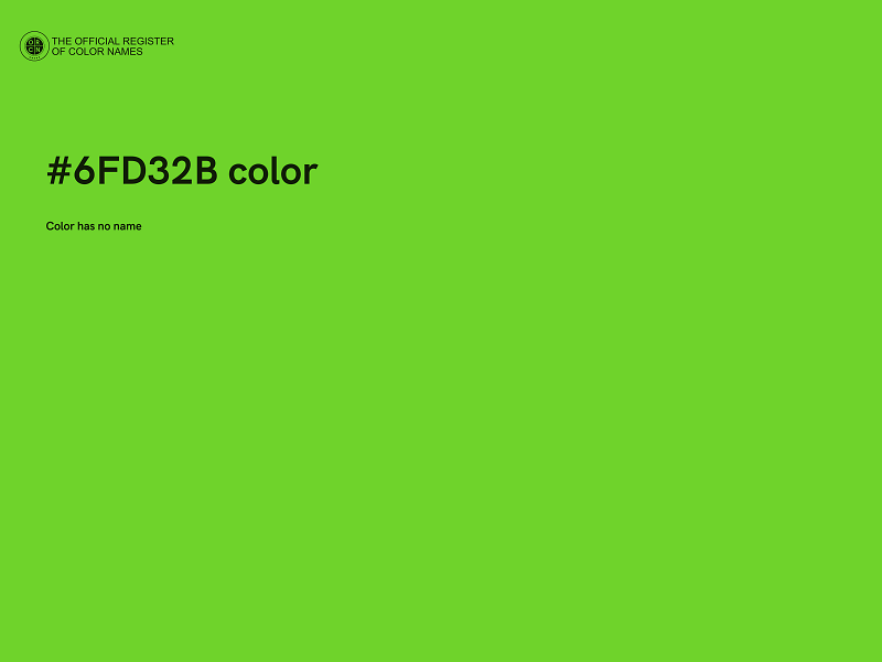 #6FD32B color image