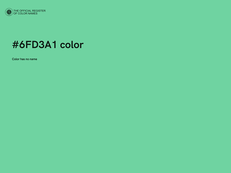 #6FD3A1 color image