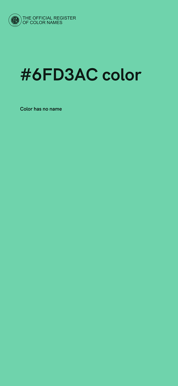 #6FD3AC color image