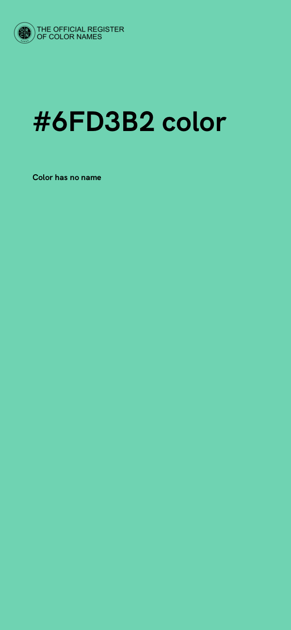 #6FD3B2 color image