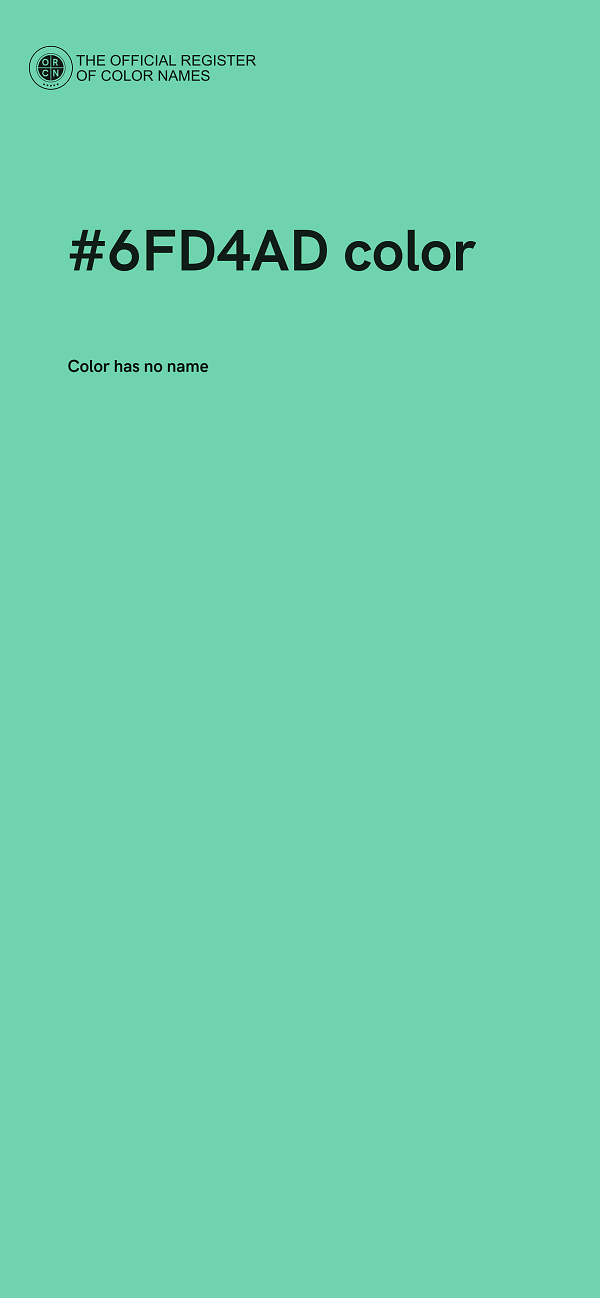 #6FD4AD color image