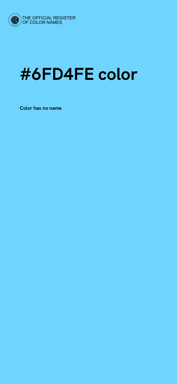 #6FD4FE color image