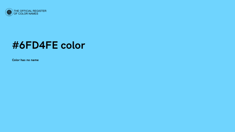 #6FD4FE color image