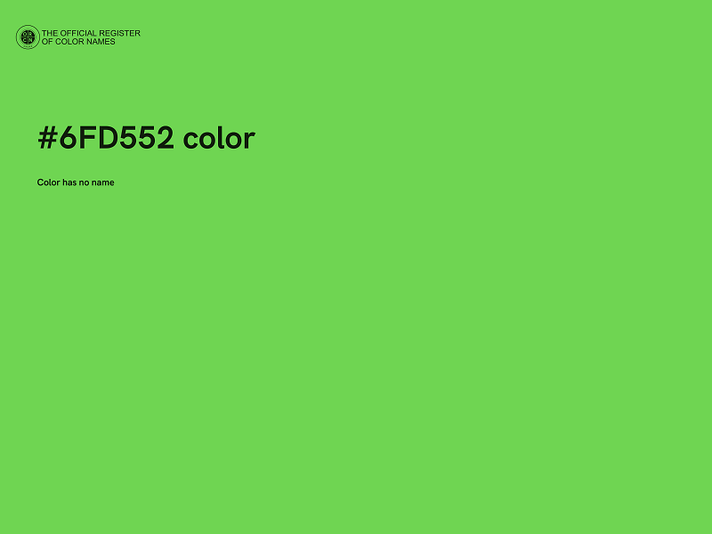 #6FD552 color image
