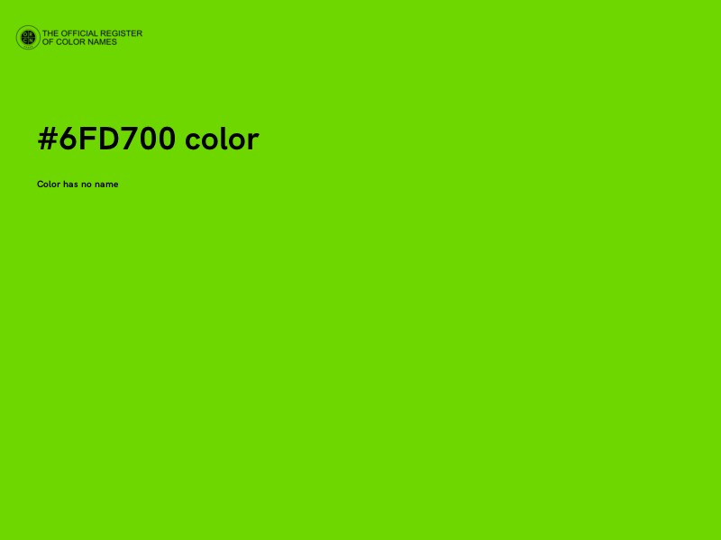 #6FD700 color image