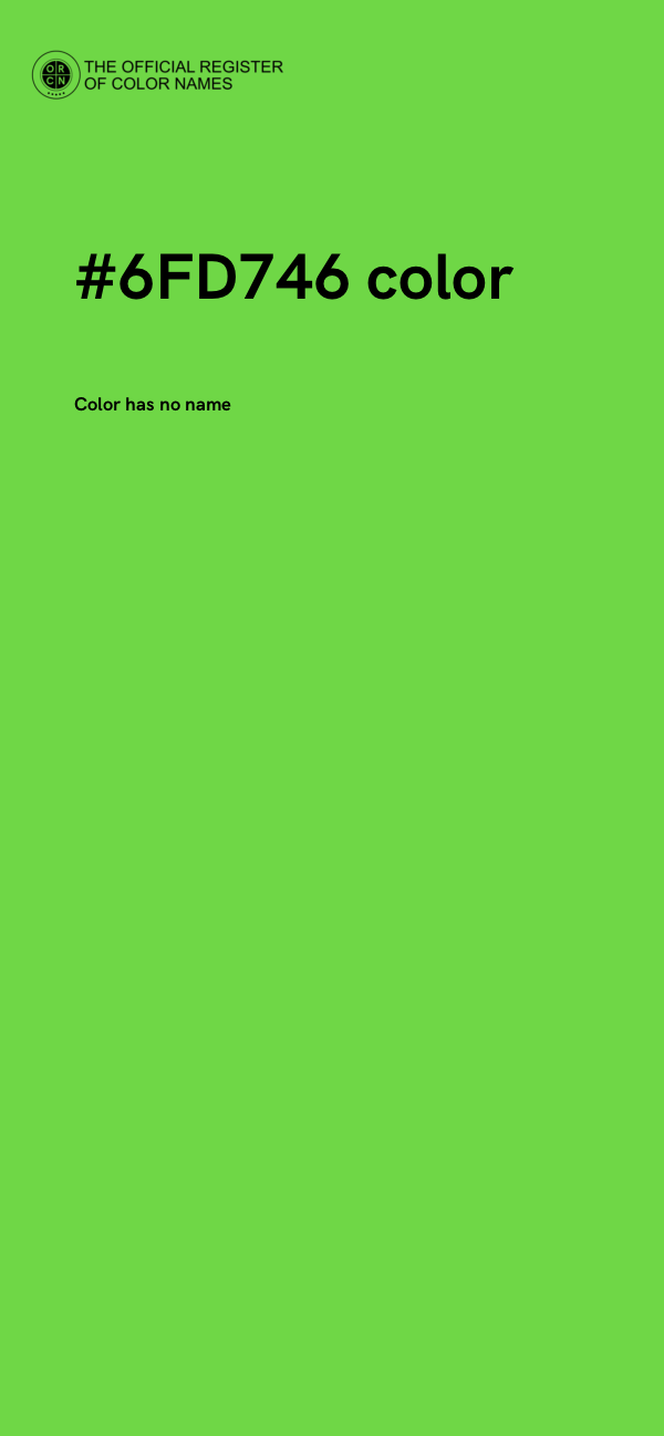 #6FD746 color image