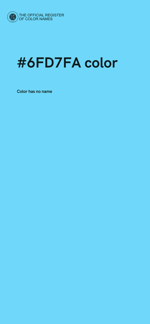 #6FD7FA color image
