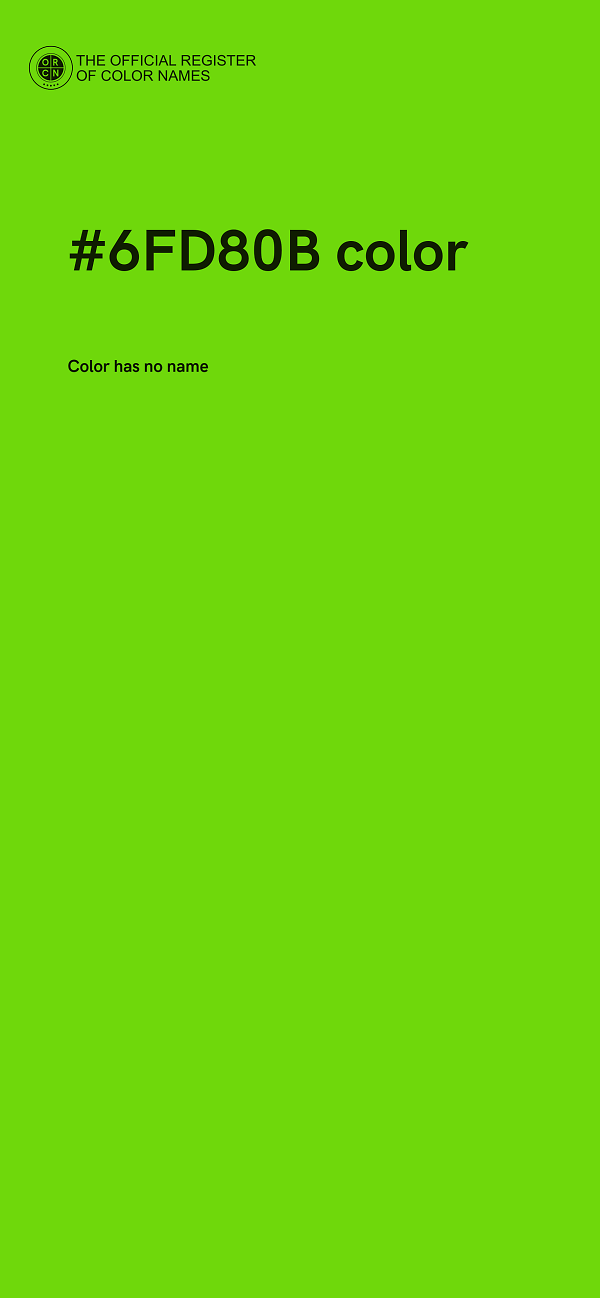 #6FD80B color image
